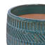 3 pièces de pots à fleurs en céramique bleu marine antique pour le jardin et les espaces de salon - Pots de fleurs de drainage intégrés