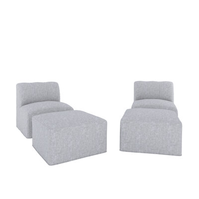 Chaises longues d'extérieur avec repose-pieds Praia Sunbrella®