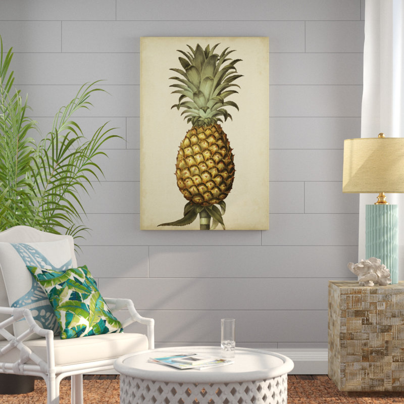 «Brookshaw Antique Pineapple I», peinture sur toile, H 48 po x l 32 po
