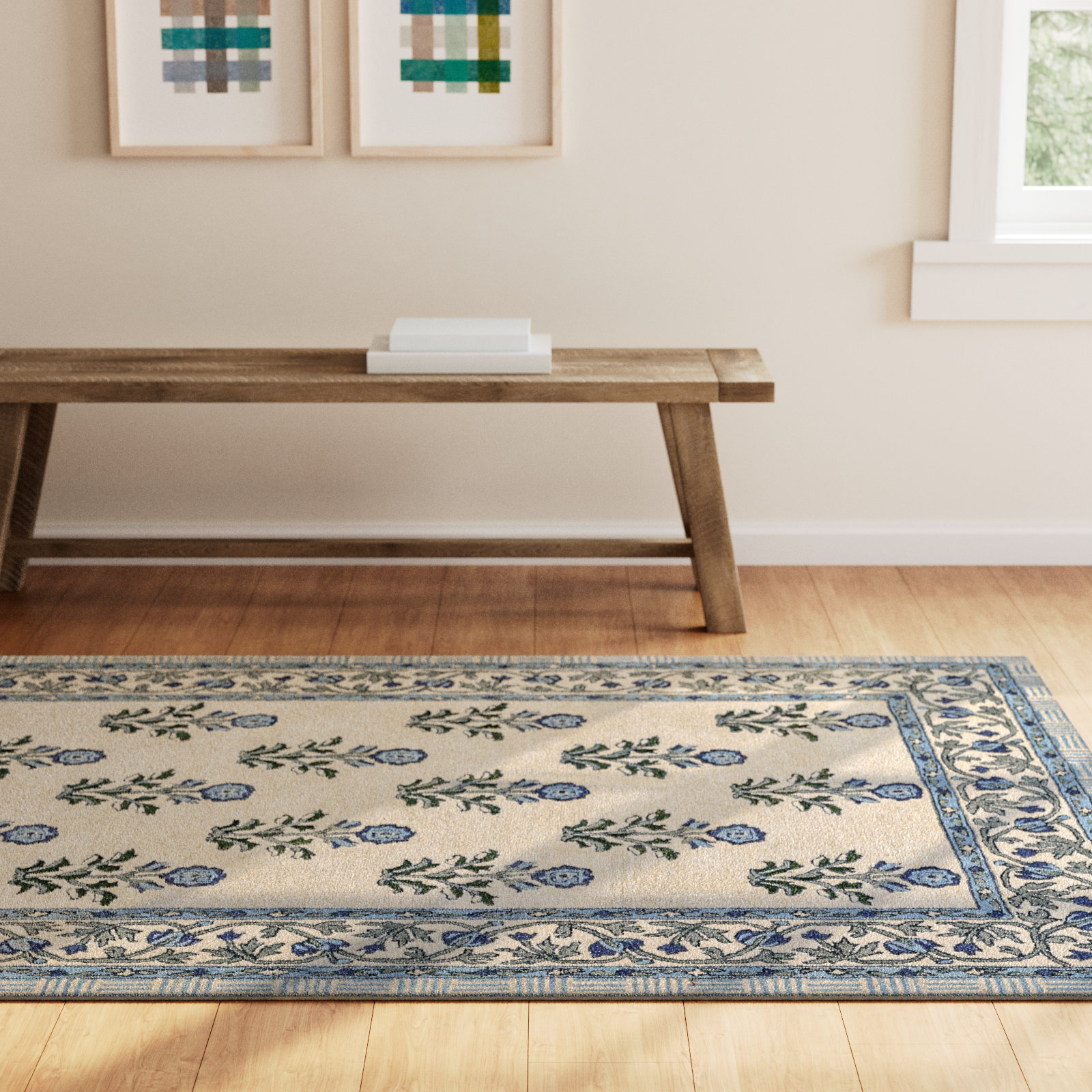 Alice Hand-Tufted Floral Wool Rug, Rectangle 2' x 3'