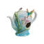 Théière suspendue en porcelaine 19,75 "avec colibri" Tiffany "