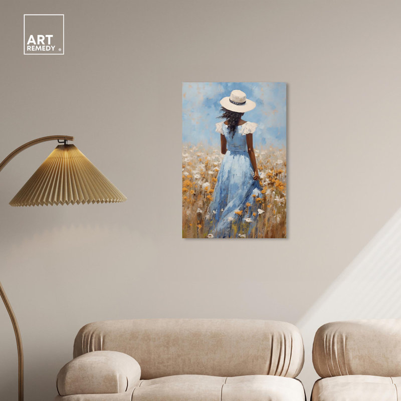 «Stroll Through Field II Canvas Inspiring Women Protraits» par Art Remedy, Toile tendue, H 30 po x l 20 po