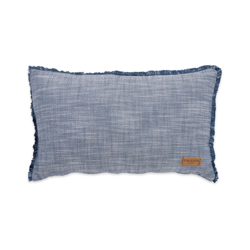Ghalib Rectangular Lumbar Cushion, Blue
