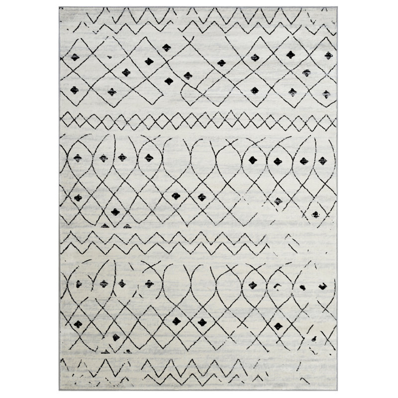 Belchertown Geometric Indoor Rug, Rectangle 8' x 10'