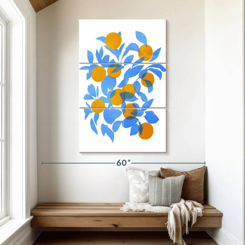 Yarlin Bright Tangerines I, 50" H x 32" W