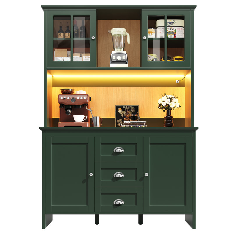 179cm Kitchen Pantry, Green