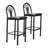 Jevhen Upholstered Counter Stool with Steel Frame