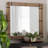 Cesia Bohemian Woven Grasscloth Rectangle Accent Mirror