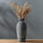 Large Ceramic Rustic Vase, 14.4" Farmhouse Decorative Vase, Vintage Black Bronze Flower Vase For Home Decor, Living Room, Shelf, Gift