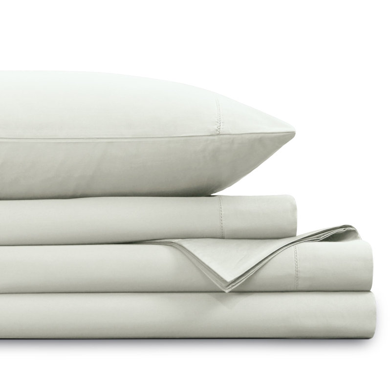 1000 Thread Count Egyptian-Quality Cotton Sateen Extra Deep Pocket Sheet Set, Sand