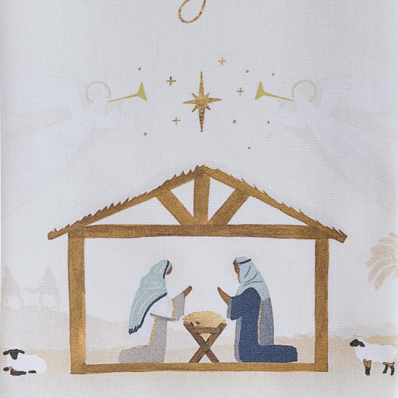  All Is Bright Gold Dishtowel Set of 2, All Is Bright Gold