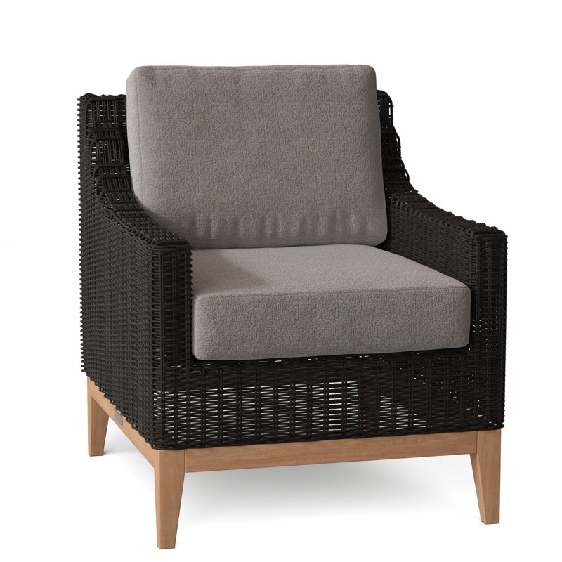 Frances Outdoor Lounge Chair, Ash, Frances Black
