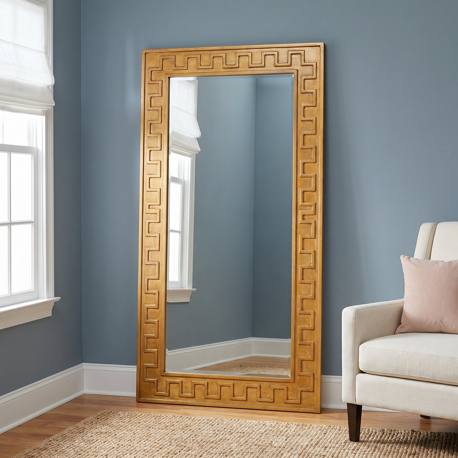 32" Full-Length Mirror, Gold