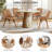 19.29 " H Tufted Faux Leather Upholstered Beech Solid Wood and Metal Swivel Side Chair-1050281707