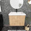 Meuble-lavabo mural simple 24 po avec plateau en résine Meaha-1972015113