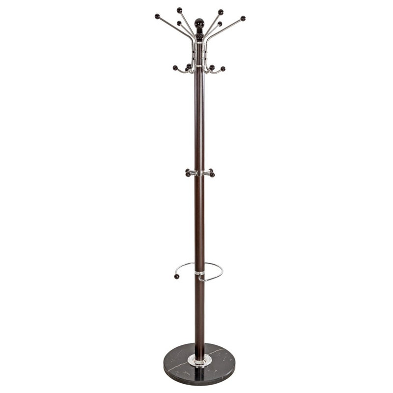Haig Metal Coat Rack, Black/Brown