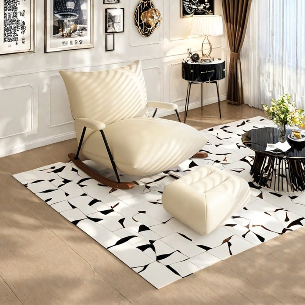 Elegant Home Furnishings.s Ergonomically designed anti-rollover rocking ...