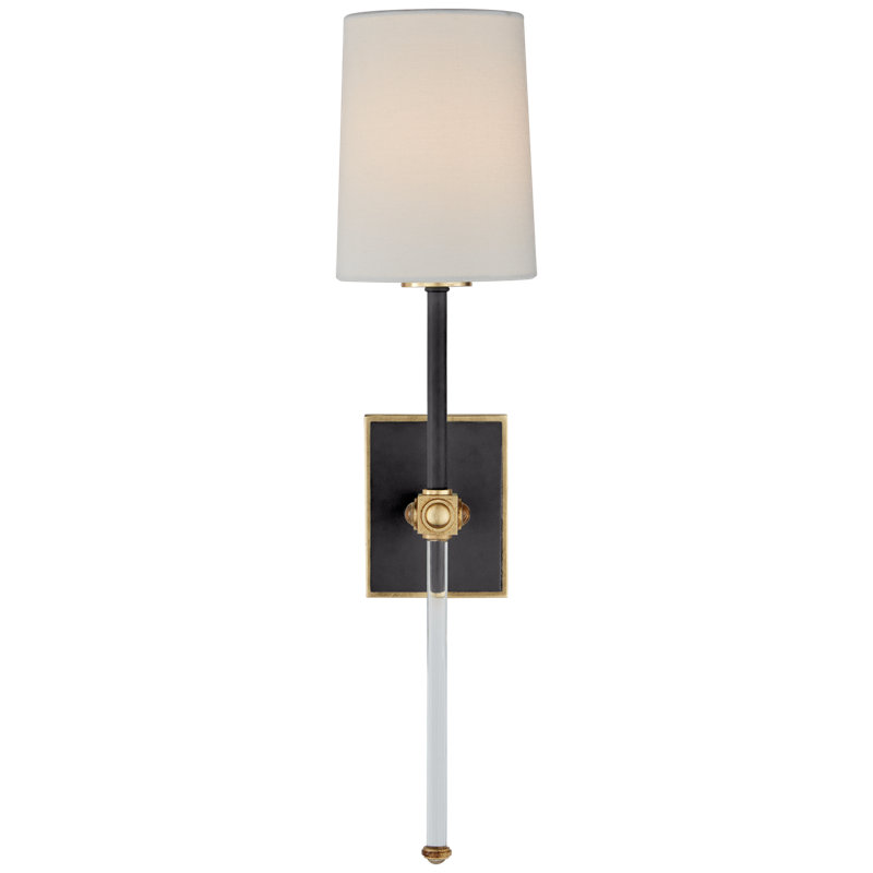 Julie Neill Lucia Medium Tail Sconce, Matte Black