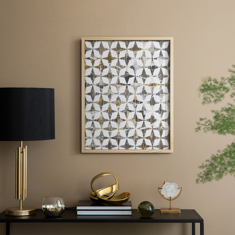 Modern Love Framed Print - Solid Wood, Natural, 11" H x 9" W