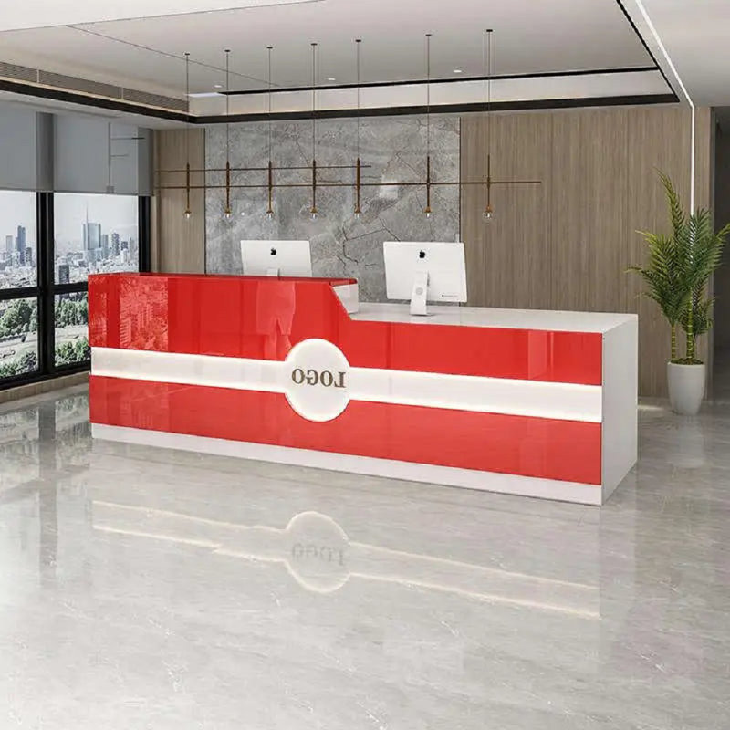 Namarta L-Shaped Executive Desk, Left, Red