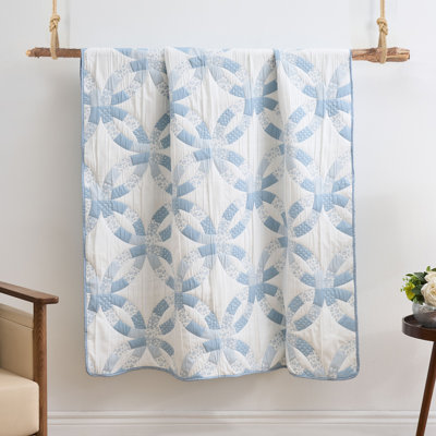 Jeté bleu 50 po x 60 po Greenland Home Fashions