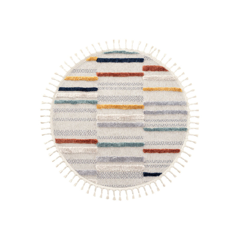 Round Adaurd Machine Made Indoor / Outdoor Area Rug, Round 2'8"