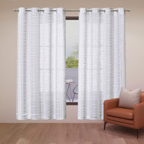 Linen Striped Curtains & Drapes You'll Love