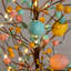 24 po Ensemble de 2 branches artificielles pré-éclairées avec 30 lumières DEL sur fond de toile de jute-537946289