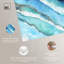 «Blue Abstract Canvas Vibrant Coastal Wall Art» par Art Remedy-104625853-104625862