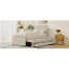 Lit plateforme tapissier simple avec lit gigogne et 3 tiroirs, tissu en lin-2097012579