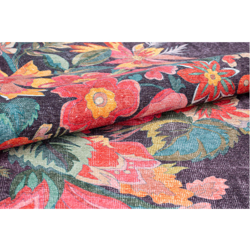 Premium Machine Washable Carpet, 4.6 x 6.2 Feet, 100% Polyester, 1850 g/m² | Pile Height: 0.2 Inches | Eco-Friendly Recycled Poly Cotton Underside | Perfect for Living Room, Bedroom, and High-Traffic Areas