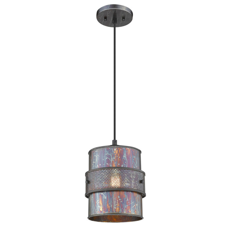 Luminaire suspendu cylindrique simple à 1 lumière Andelo