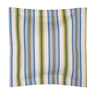 Cayman II Tropical Cotton Stripe Euro Sham