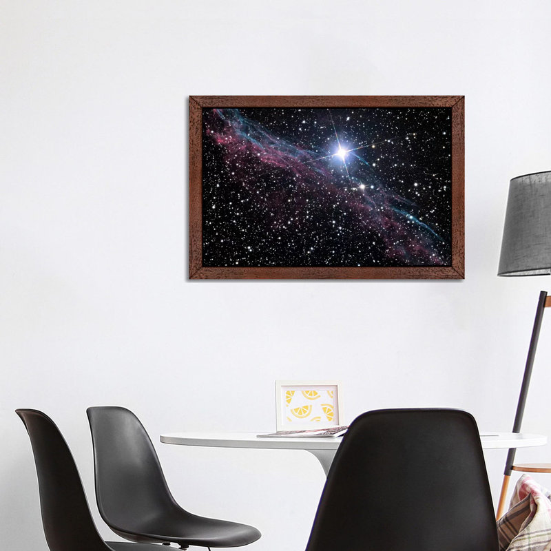 Veil Nebula by NASA - Wrapped Canvas Print, Brown Framed Canvas, 101.6 cm H x 66.04 cm W x 1.91 cm D