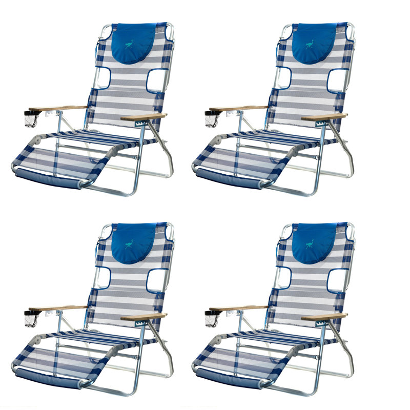 Chaise de plage inclinable