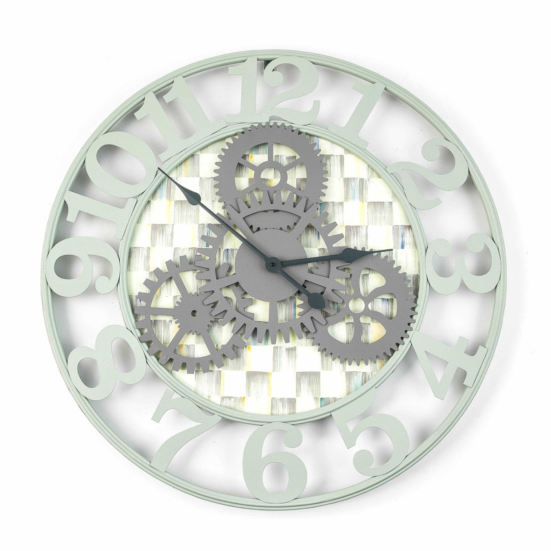 Sterling Check® Large Farmhouse Wall Clock