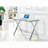 Tempered Glass Computer Desk – Transparent Laptop Table with Rounded Edges