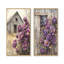 Lavande pivoines par The Weathered Barn I - décoration murale en toile florale 2 panneaux-2013849422-2013849428