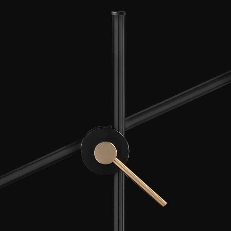 G.O. Floor Lamp, Anodic Bronze, Anodic Bronze