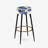 Cobalt Blue Baroque Victorian Pattern - Floral Bar Stools Set Of 2
