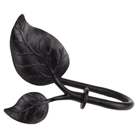 Sycamore Curtain Holdback, Black