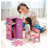 School Style Single Doll Locker Set with Bench, Rug and Accessories
