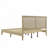 Solid Wood Platform Bed With Rattan-668137930