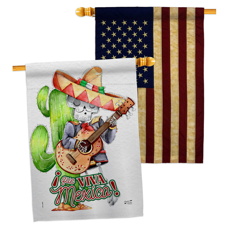 Drapeau de maison à 2 côtés en polyester / mélange de polyester 40 x 28 po