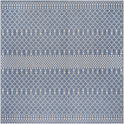  Positano 12' x Square Navy Blue Modern Rug