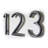 5 in. H Reflective Weather Resistant Self-Adhesive Surface Mount Floating Mount House Number-64013438-69292973