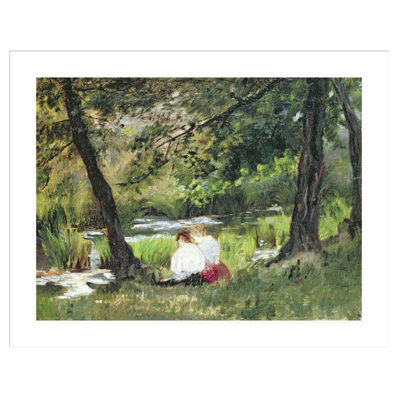 Deux femmes assises par Mary Cassatt, H 32,89 po x l 41,5 po