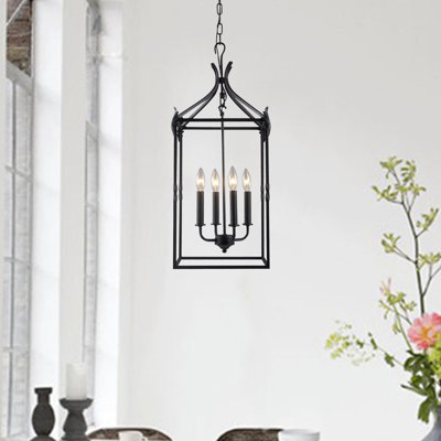 Chesa 4 - Light Black Lantern Pendant