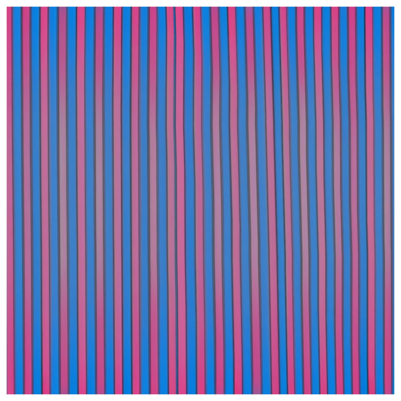 Blue Vertical Stripes Double Sided Throw Pillows, 18 x 18 inches