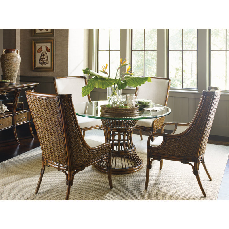 Bali Hai Upholstered Dining Arm Chair